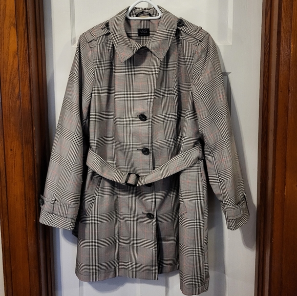 M&S houndstooth trench coat - Picture 1 of 8